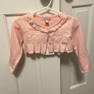Petal pink 12 mos bolero sweater - Mayoral